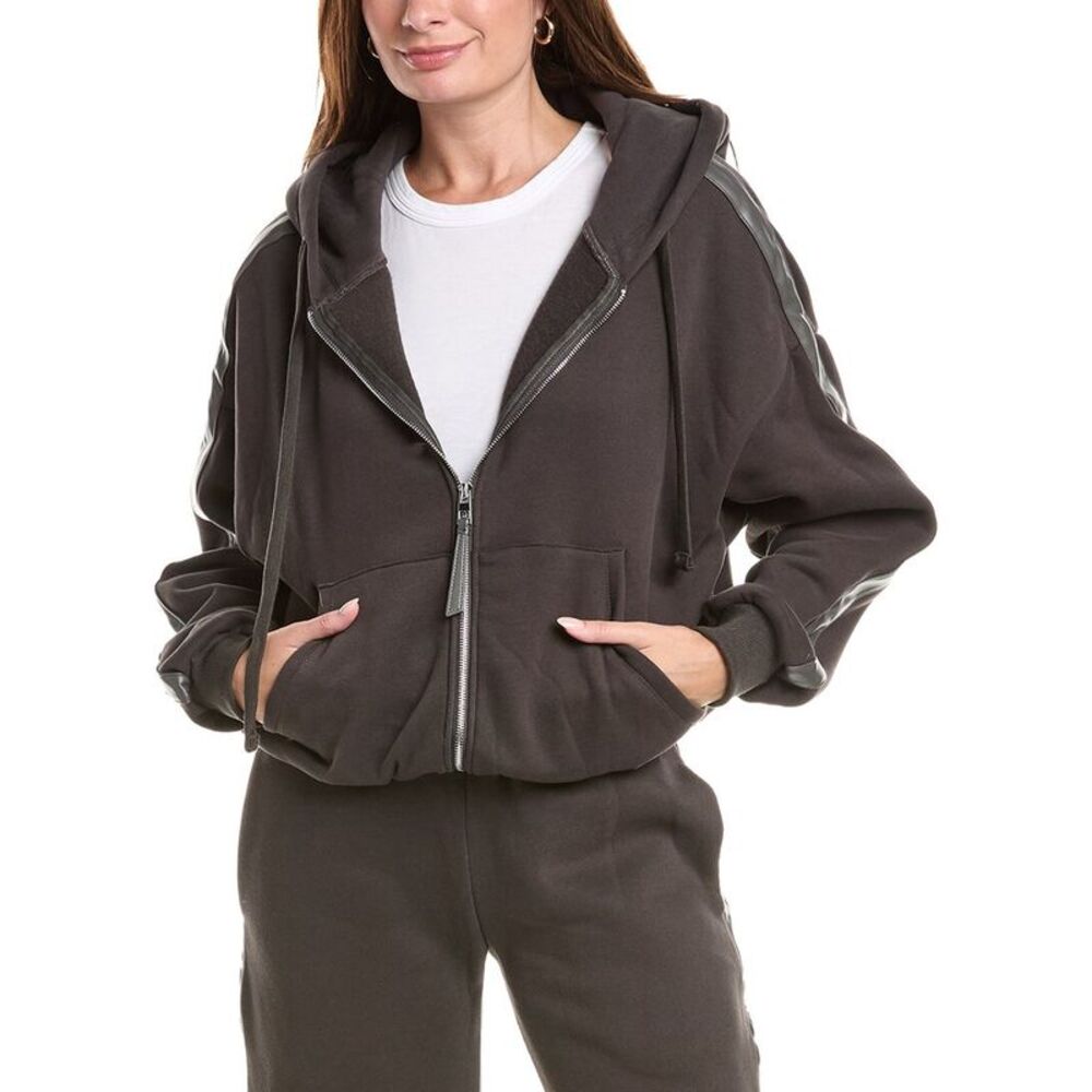 Knit Riot Womens  Glide Zip Hoodie, Grey